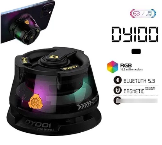 Miniatura 2 de Mini Parlante Altavoz Soporte Magnetico